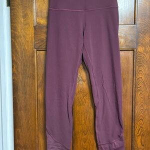 Lululemon Burgundy Leggings